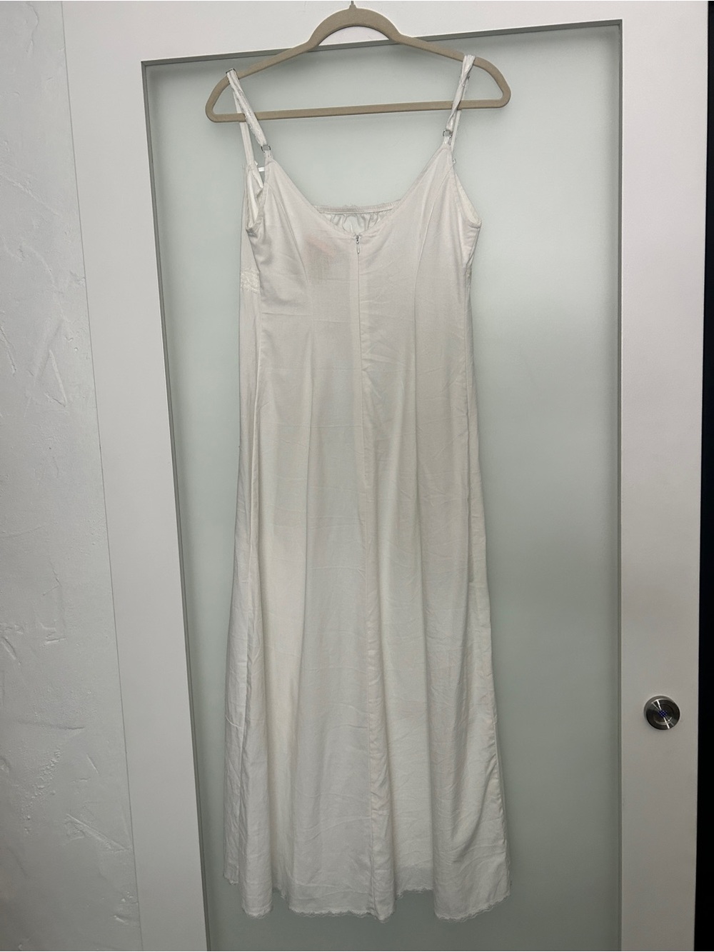 UNIF Moonflower off white lace linen blend midi dress small - Picture 4 of 8